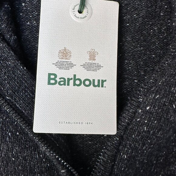 Barbour Men's Essential Tisbury Half Zip Lambswool Blend Sweater, Size Sm, Black - Picture 9 of 14